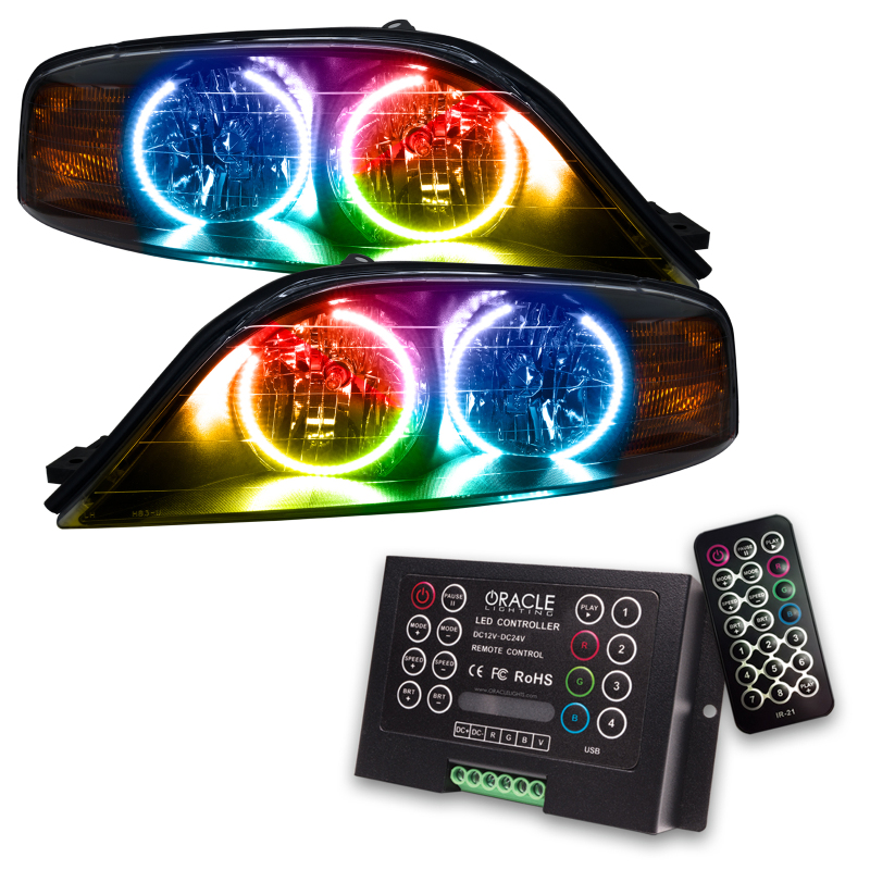 Lincoln LS Headlight Assemblies - ORACLE Lighting - ColorSHIFT w/ 2.0 Controller - `00-`02 Lincoln LS Headlight Assemblies - ORACLE Lighting - ColorSHIFT w/ 2.0 Controller - `00-`02